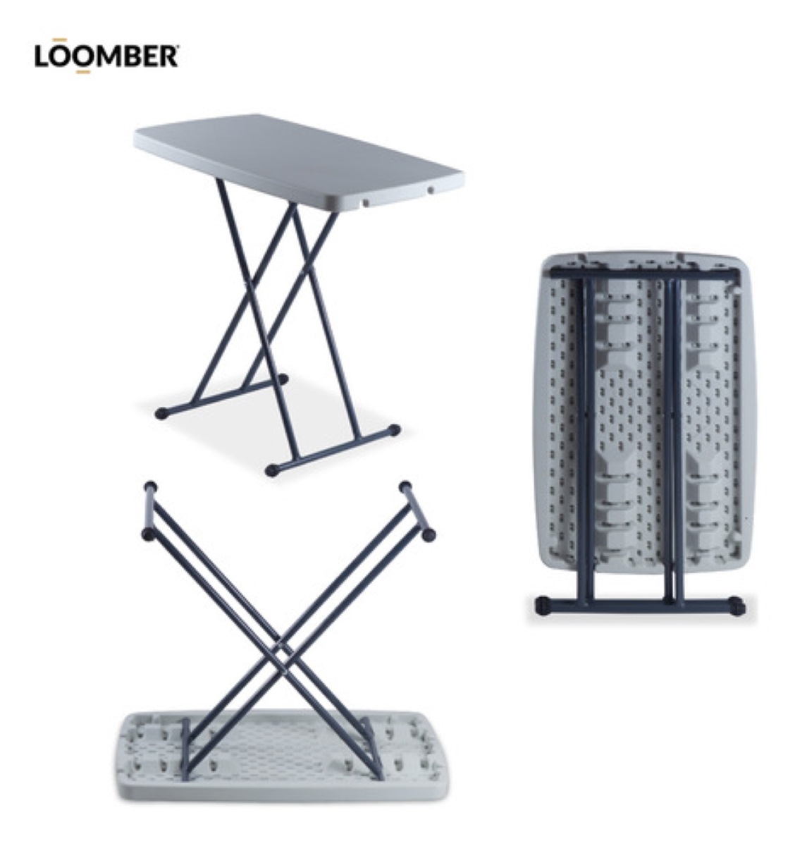 Mesa Personal Plegable Chica Altura Ajustable 32 Cm