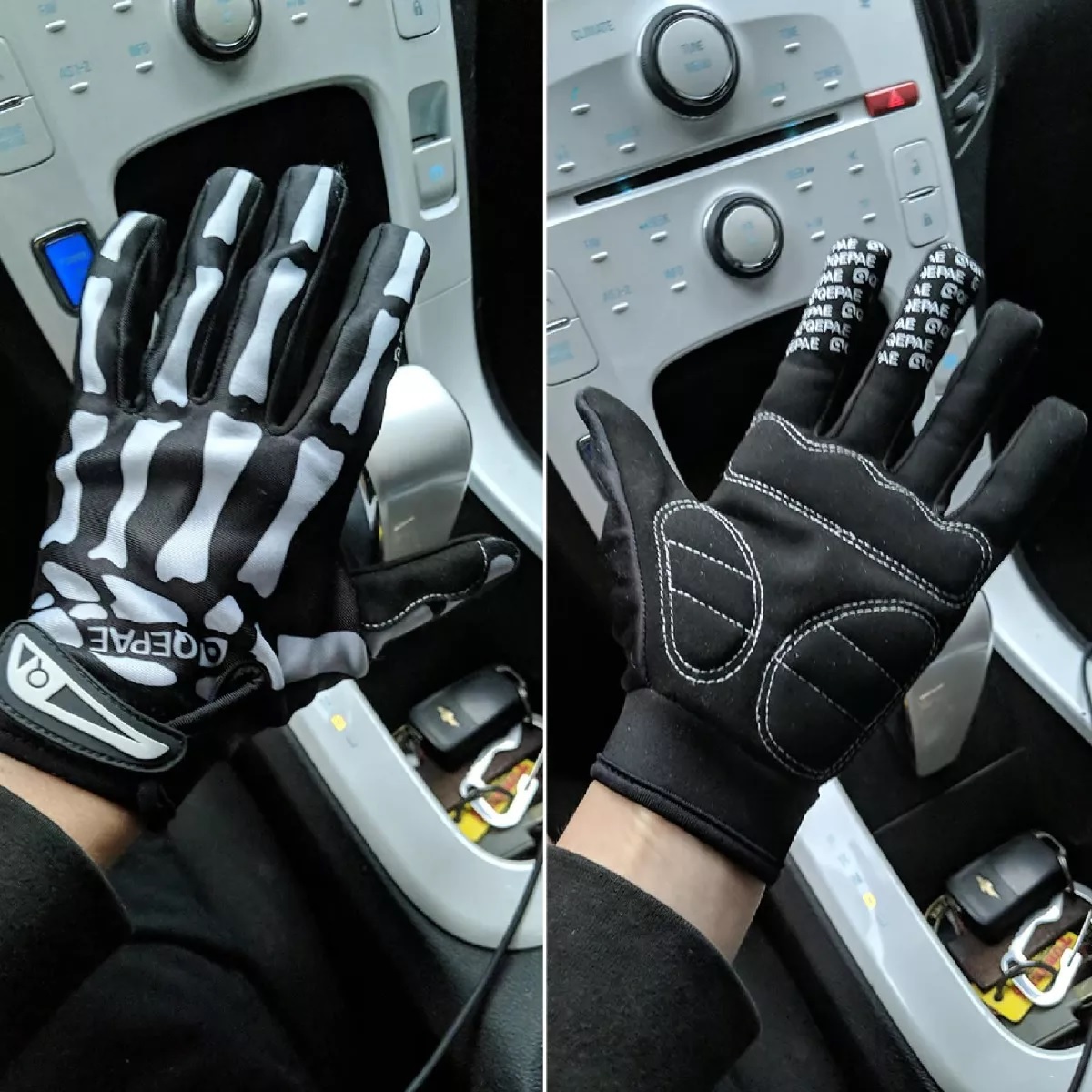 Guantes De Calavera Transpirables Para Ciclismo Talla G