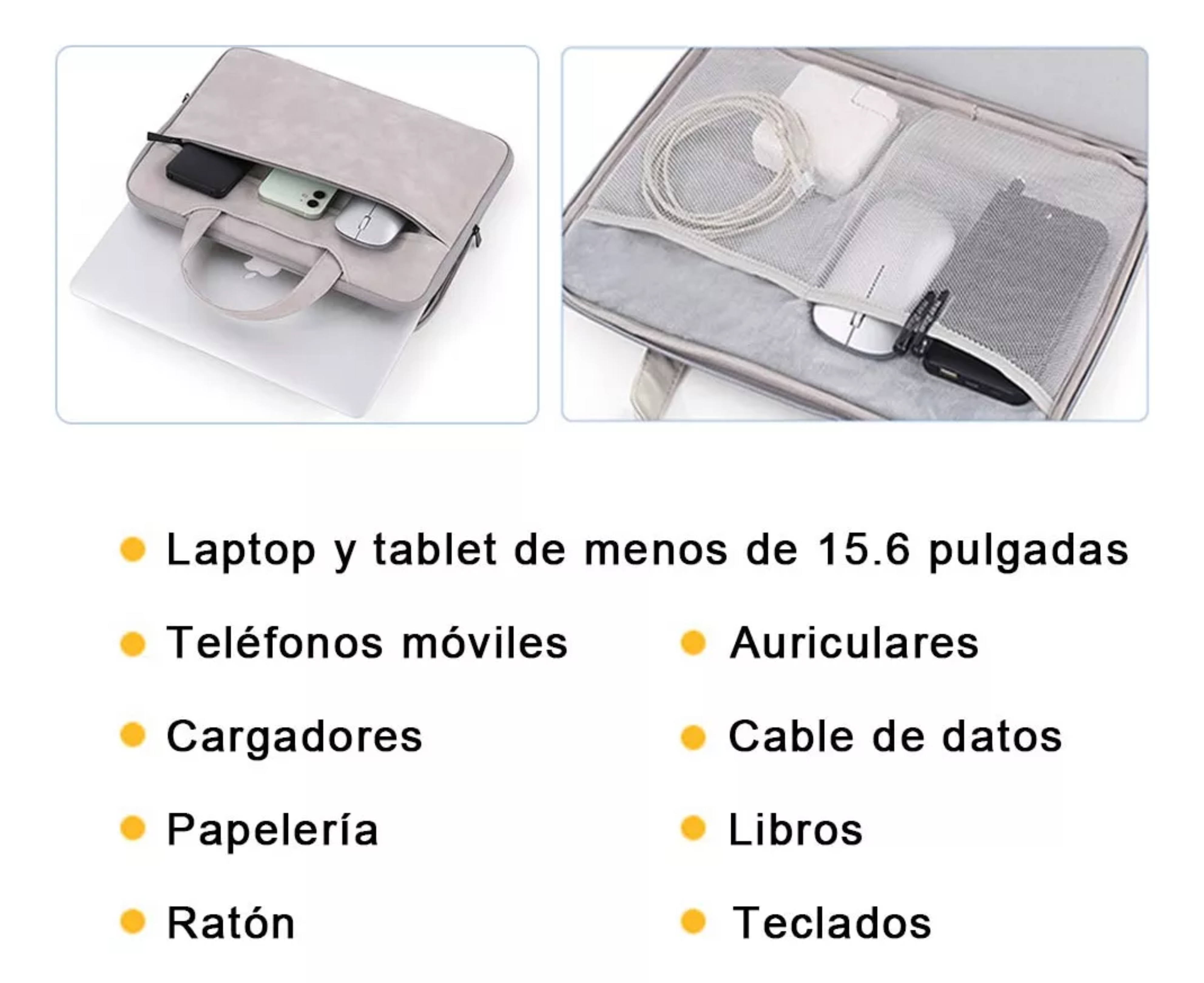 Funda Para Laptop Maletín Protector Impermeable 15.6 Pulgada