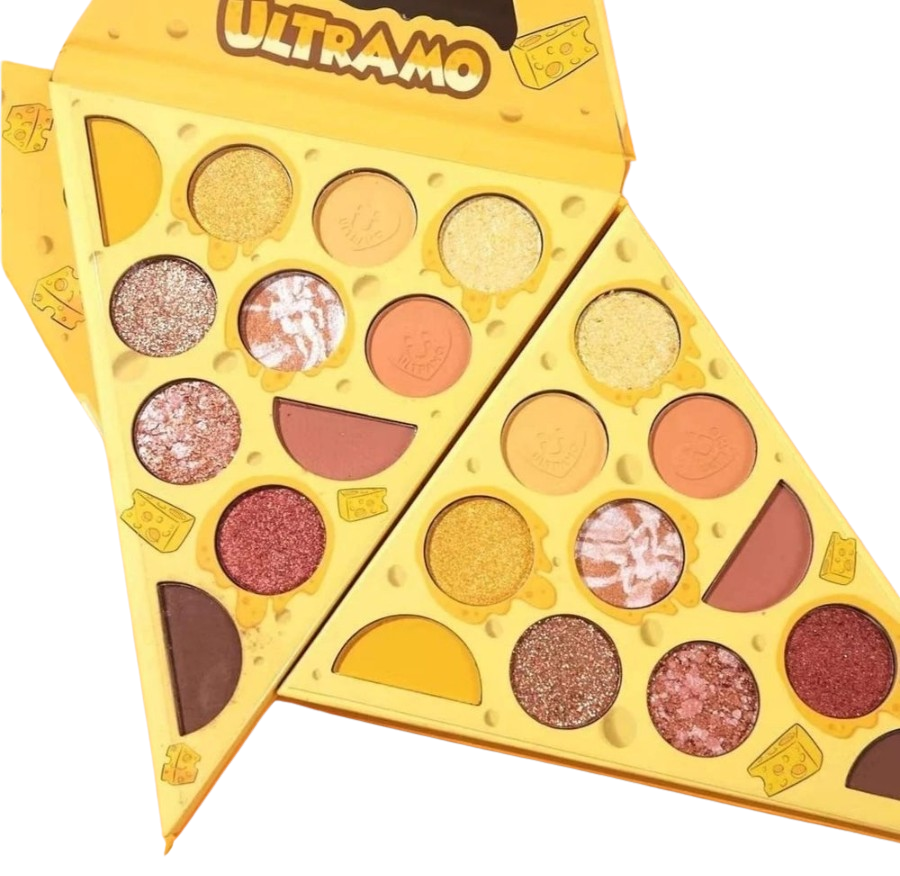 Kit Paleta Sombras Neutras Ultramo Y 10 Brochas De Maquillaje Kabuki