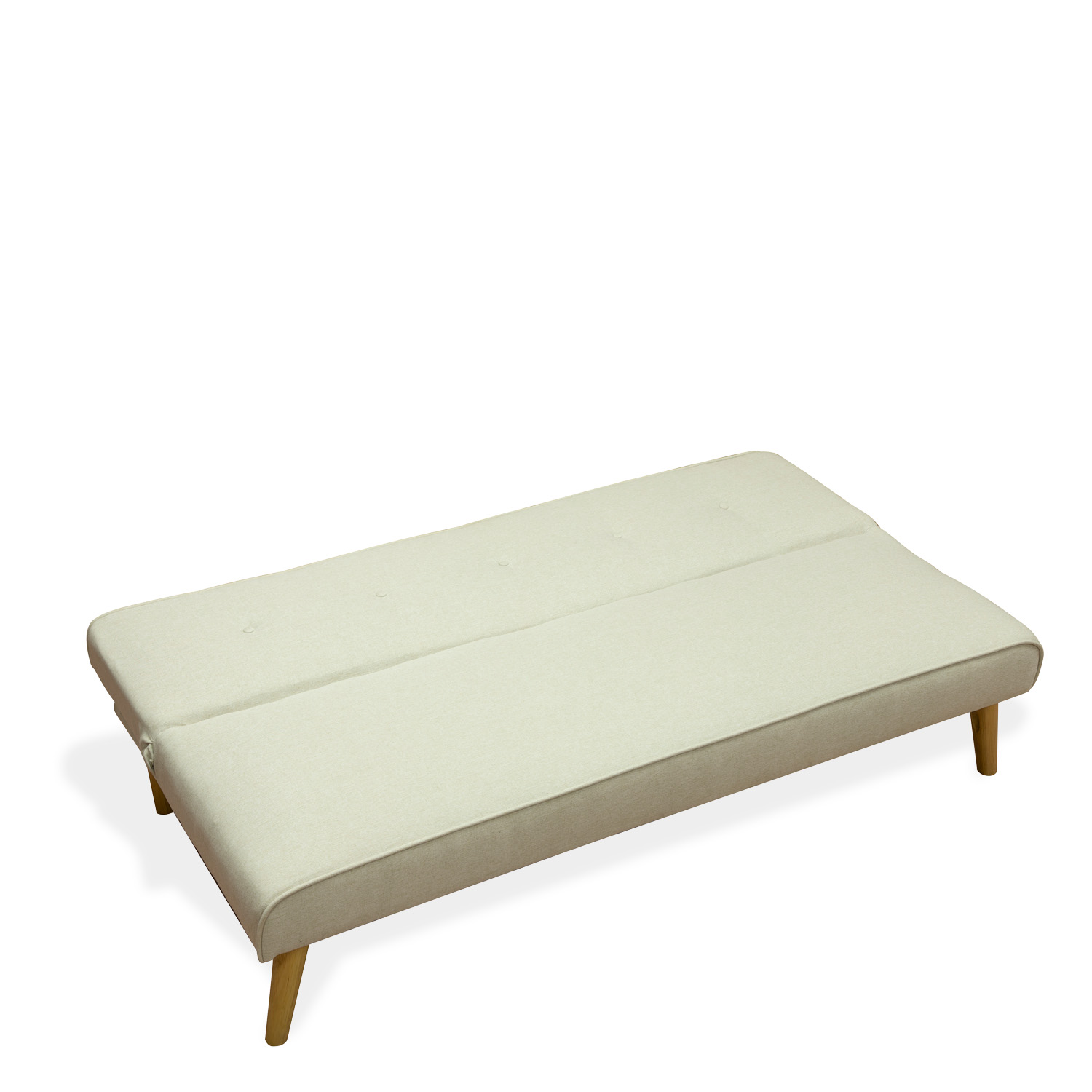 Ilios Innova | Sofá Cama Plegable para tres plazas | Resistente y Elegante Sillón Armable Convertible con Estructura de Madera Tapizado Lino