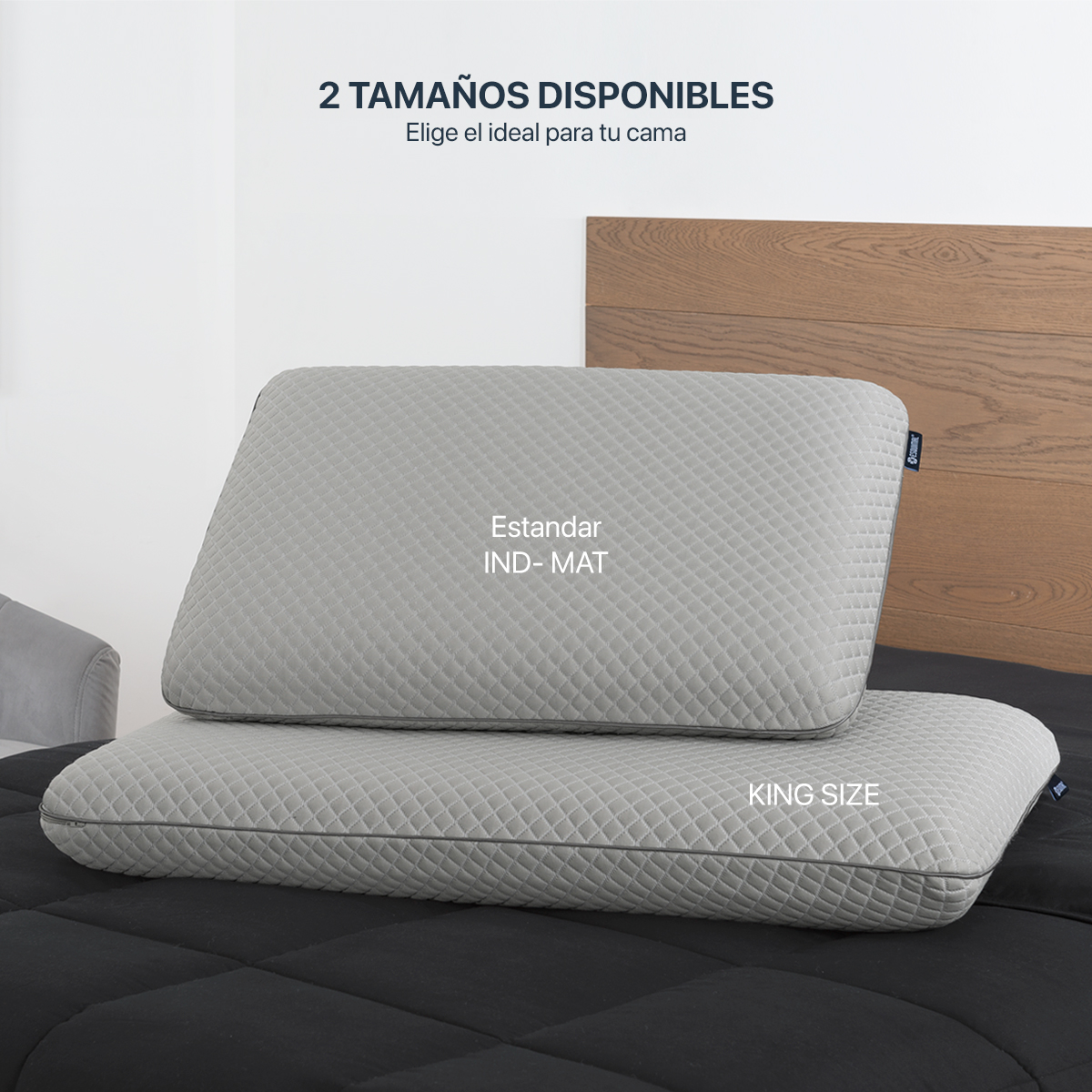 Almohada Graffeno de Memory Foam con Funda King Size Hipoalergénica ...