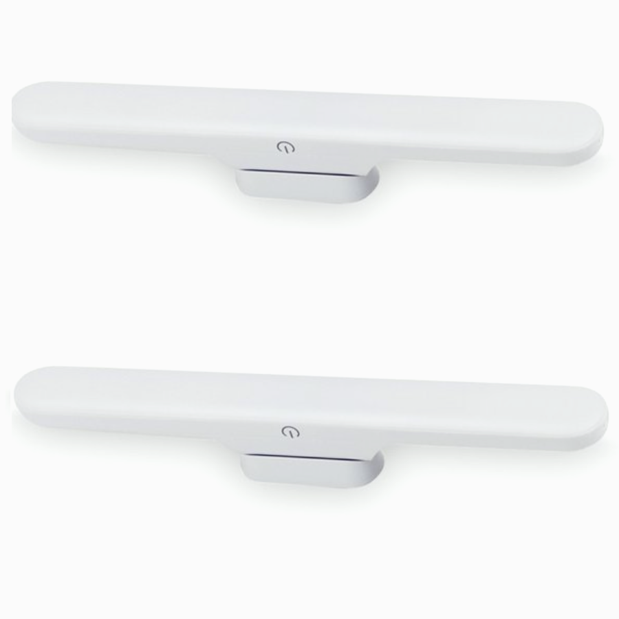 Paquete de 2 Lamparas LED Recargables Portatiles con Base Magnetica .