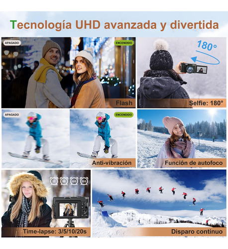 Cámara Digital Ourlife R10a 4k 48mp Audio Principiante