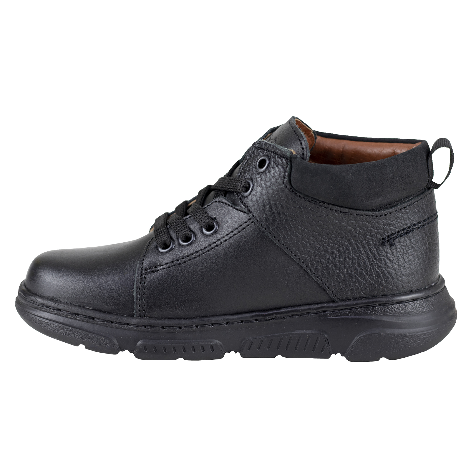 Bota Para Niño Dogi Confor E6326 Italiana Negro Piel 15-17.5