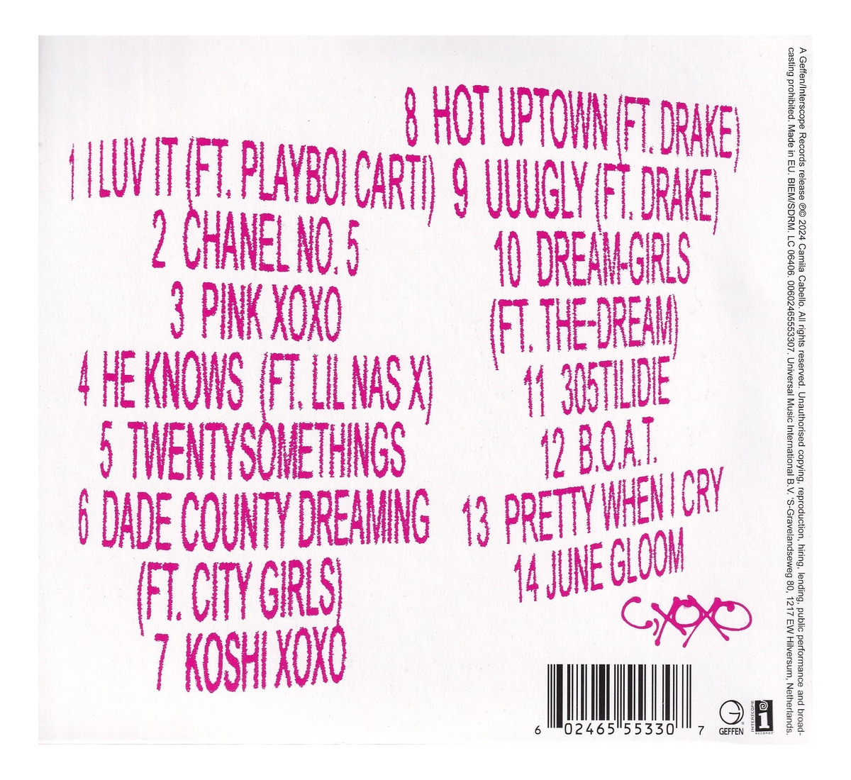 Camila Cabello Cxoxo Disco Cd