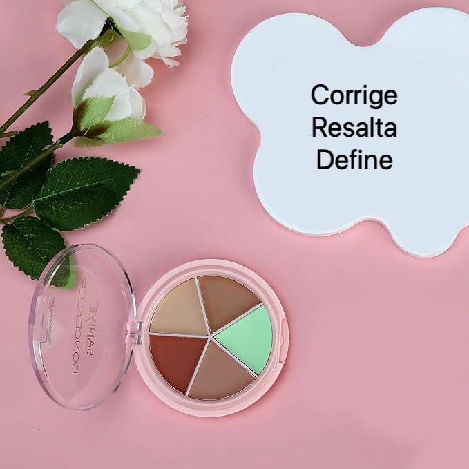 Paleta De 5 Correctores De Maquillaje Contorno En Crema 