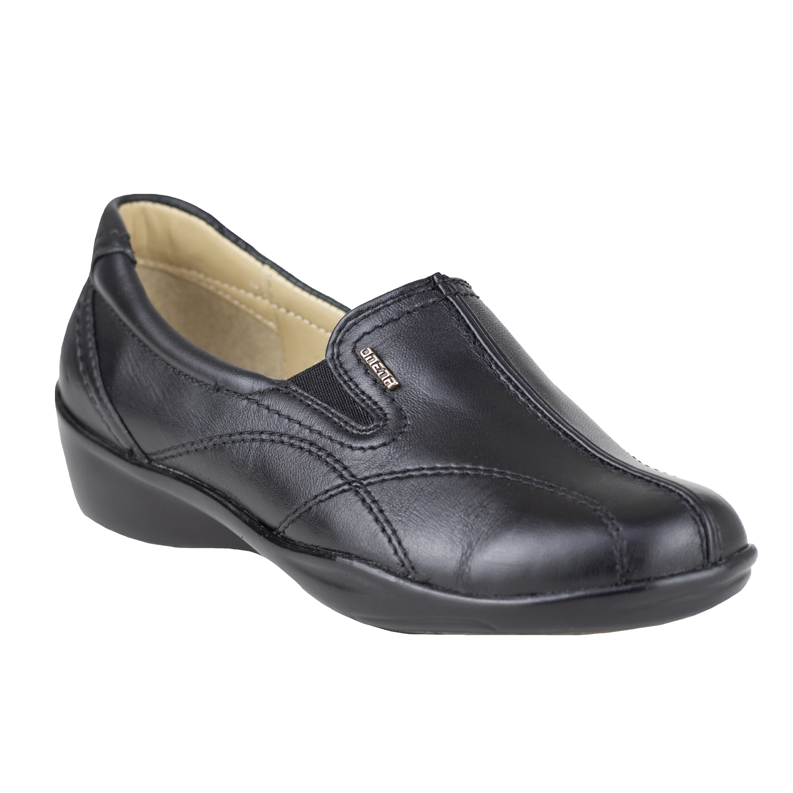 Mocasin Semivestir Clasico Dama Onena 1109 Negro Pie Delicad