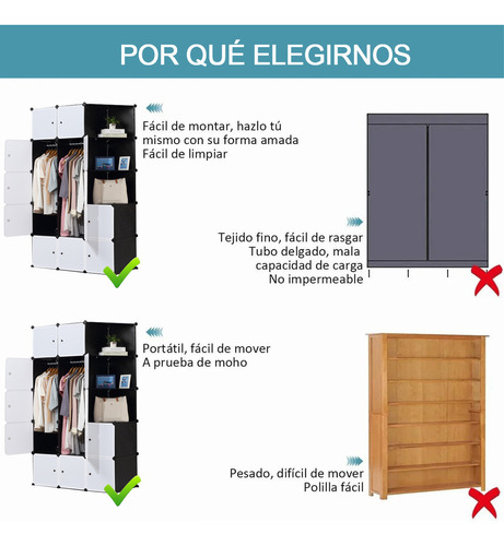 Armario De Plástico Portátil Con 15 Compartimentos