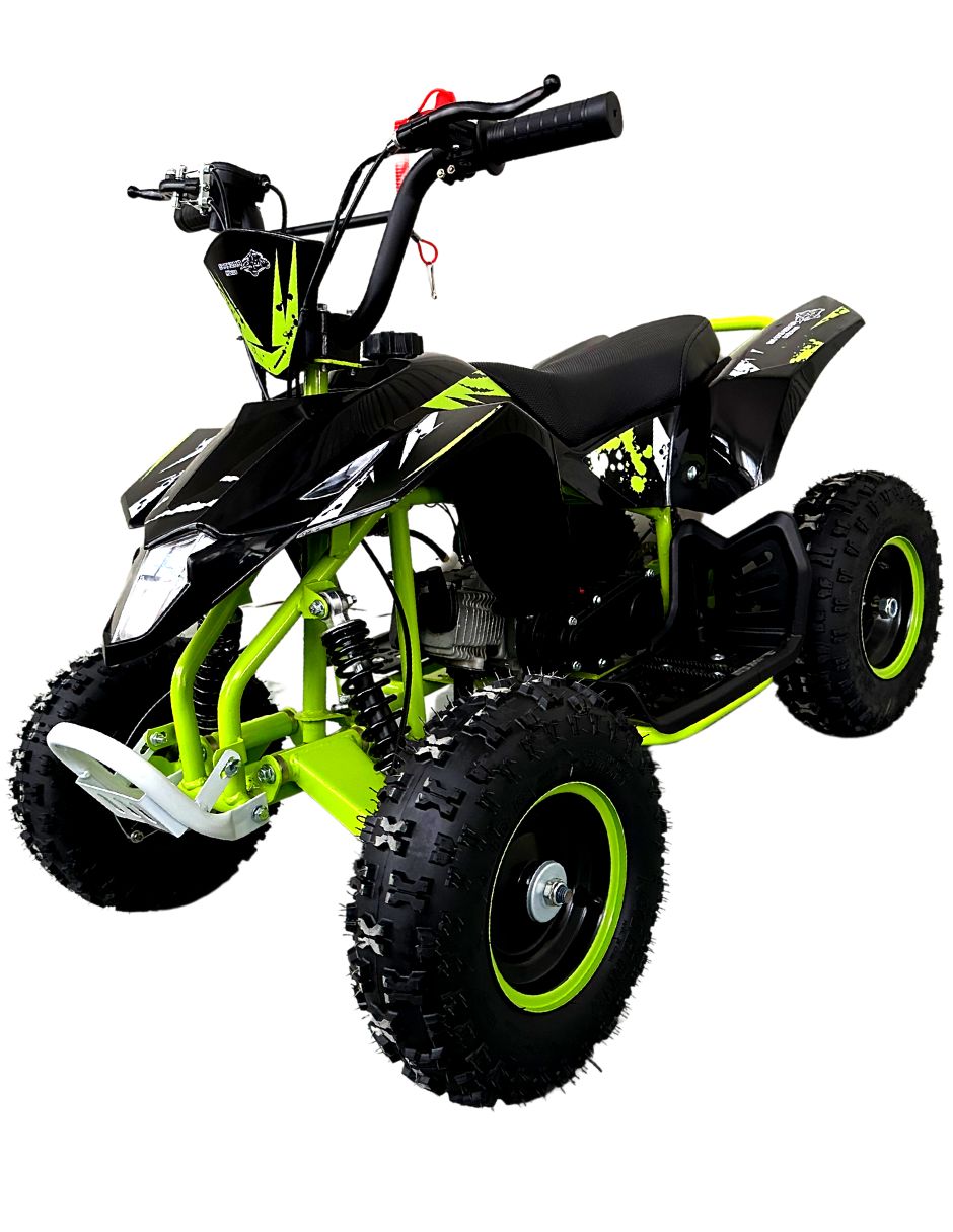Motocicleta Infantil Shahoma ATV05 Cuatrimoto 49cc Verde y Negra