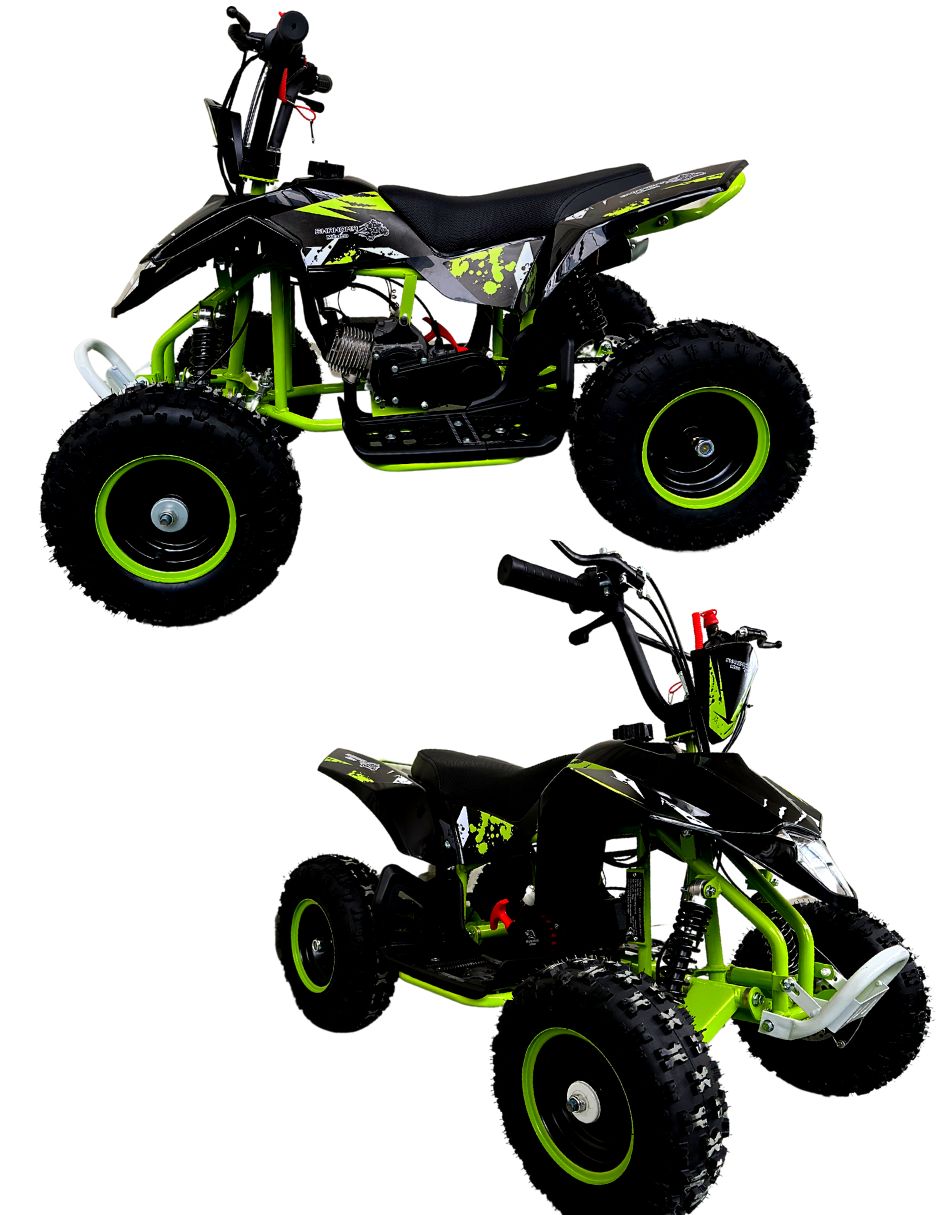 Motocicleta Infantil Shahoma ATV05 Cuatrimoto 49cc Verde y Negra
