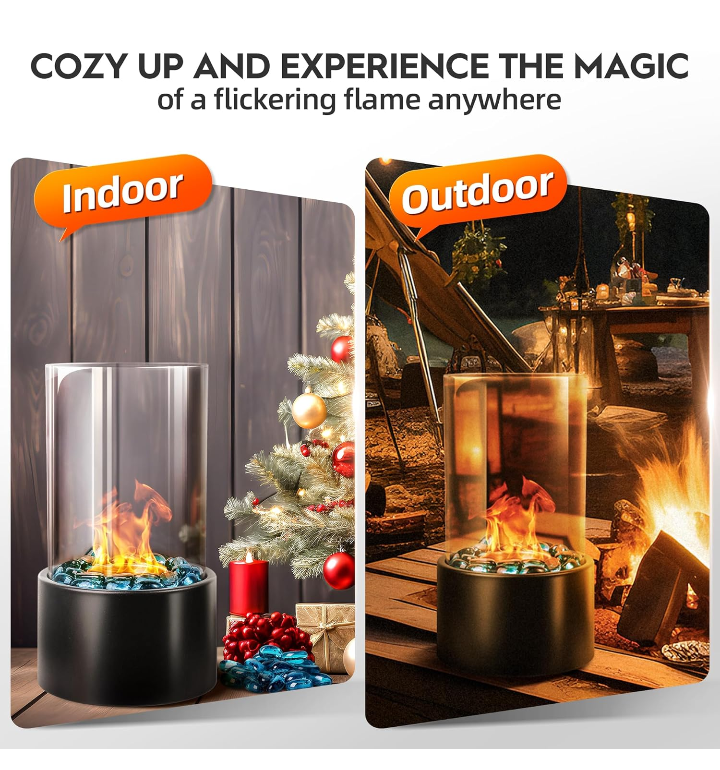 Chimenea ecológico bioetanol portátil interior exterior decorativas 