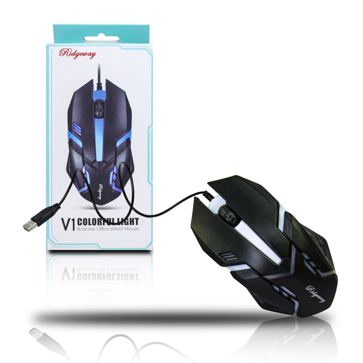  Ratón Alambrico Rosa De Computadora Ridgeway Con Dpi Ajustable