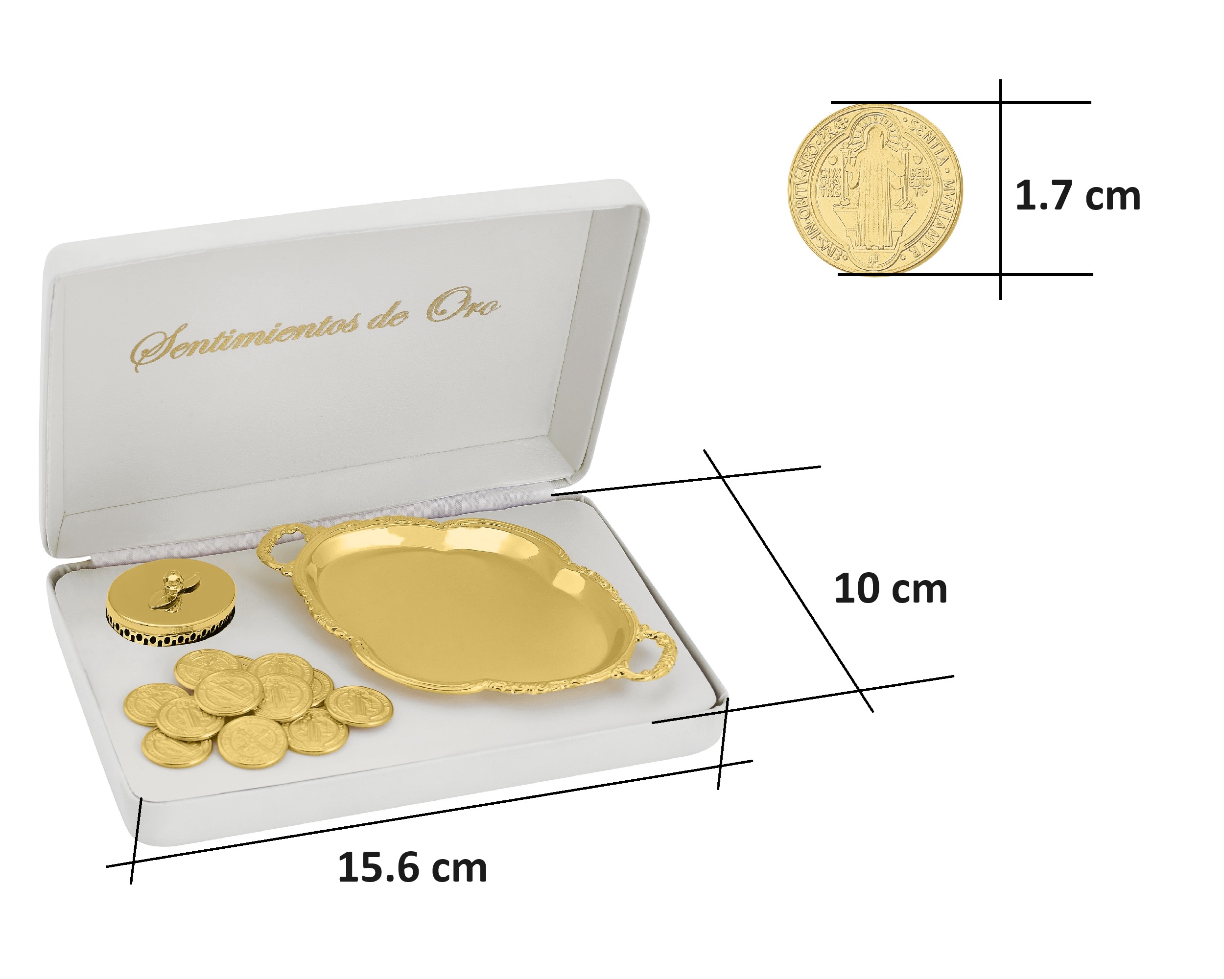 Arras Chapa de Oro 18K Horoz San Benito dorado S415