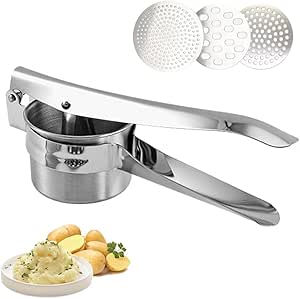 A DOTOTO Prensador de patatas, Exprimidor Manual de Fruta de acero inoxidable