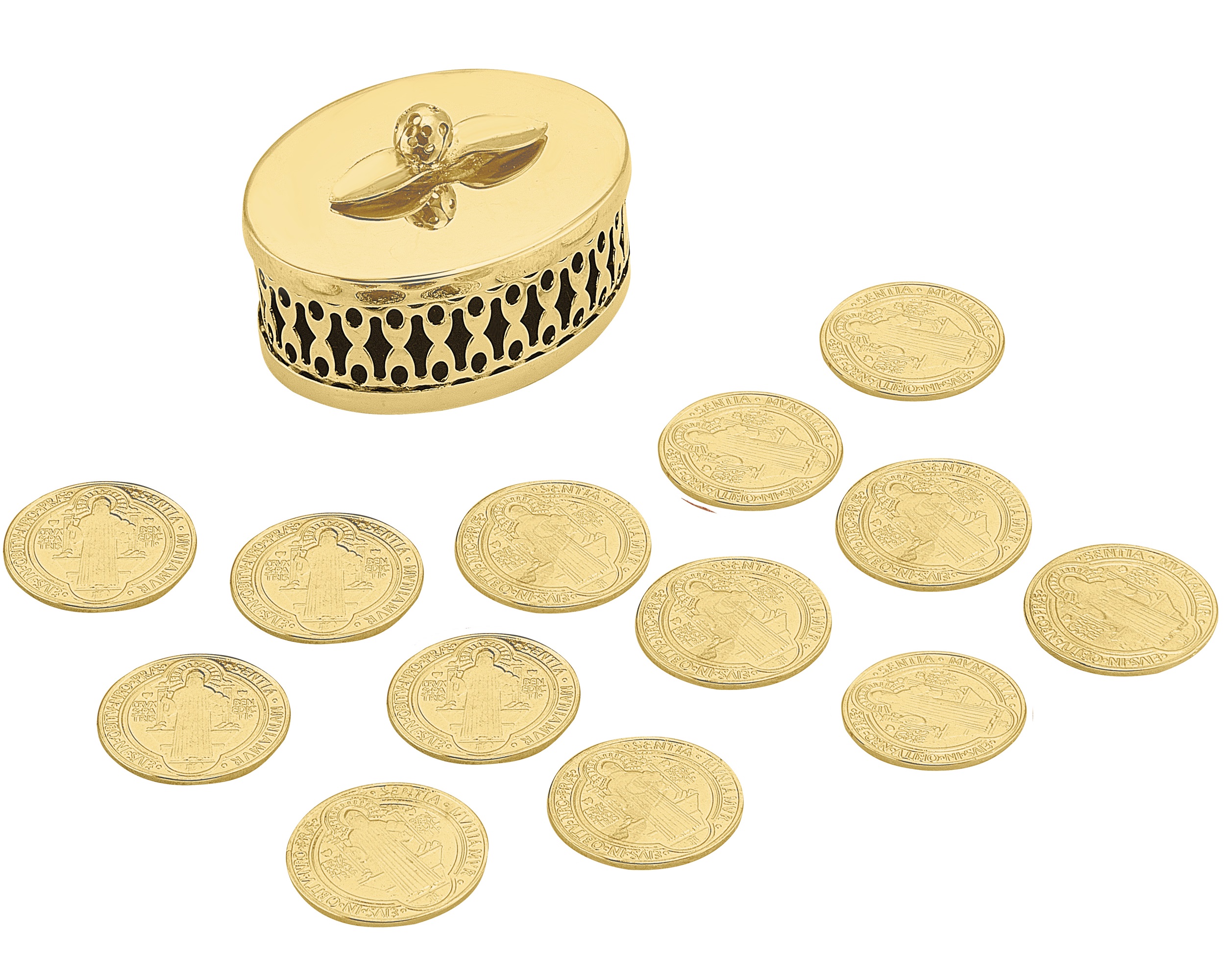 Arras Chapa de Oro 18K Horoz San Benito dorado S415