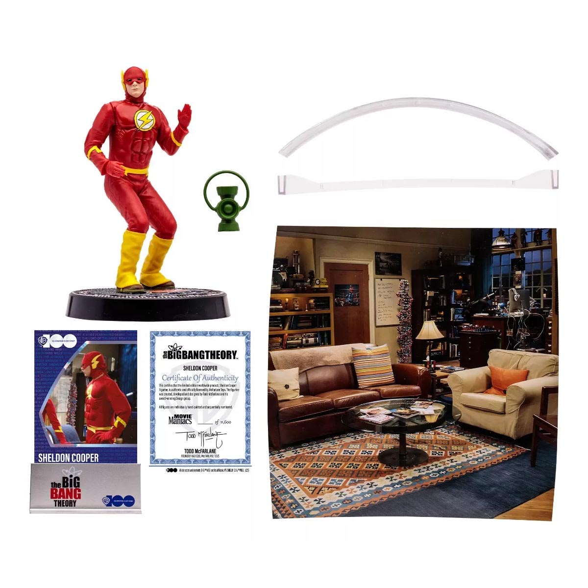 Figura de Accion McFarlane Sheldon Vestido Flash, The Big Bang Theory