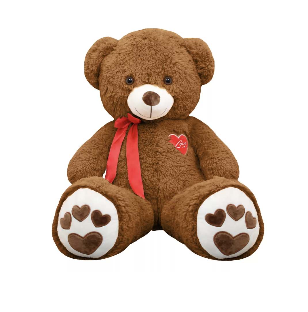 Oso De Peluche Grande Gigante Corazón 1 Metro Regalo T