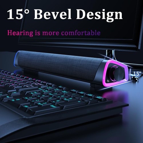 Bocina Led Bluetooth Usb Wired Sonido Subwoofer Para Pc/tv