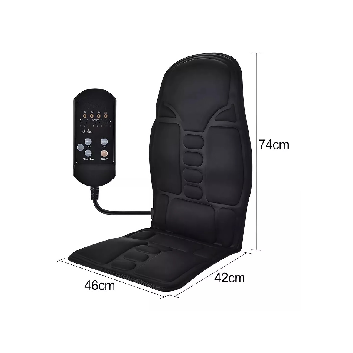 Cojín Masajeador Shiatsu Con Calor Para Sillón Silla Auto