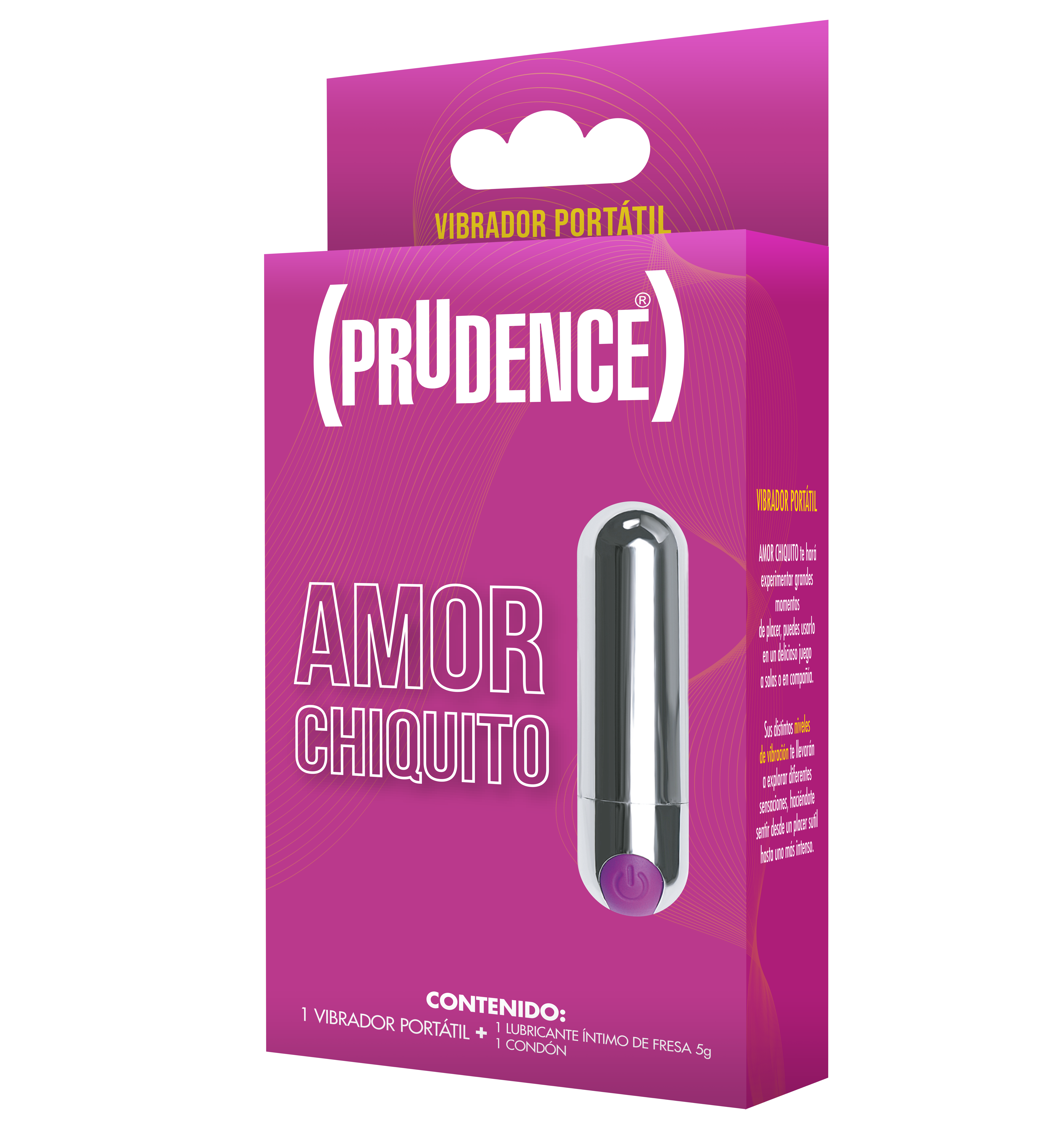 Vibrador Portátil Recargable Via Usb Prudence Amor Chiquito