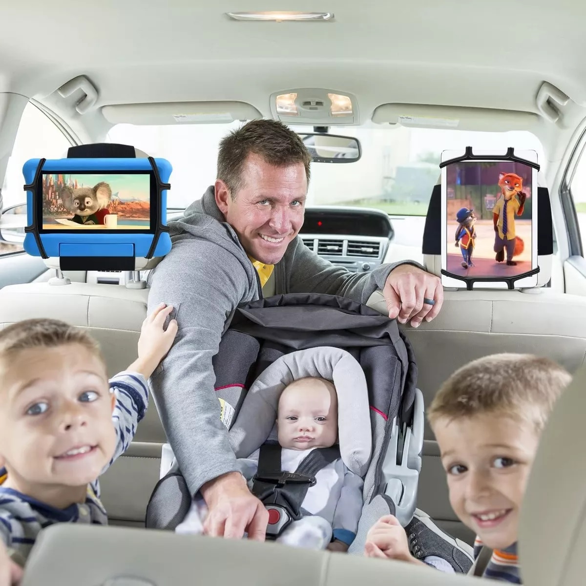 Soporte Porta Tablet Auto Cabecera Base Para iPad Para Niños