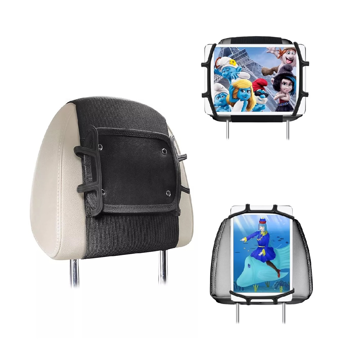 Soporte Porta Tablet Auto Cabecera Base Para iPad Para Niños