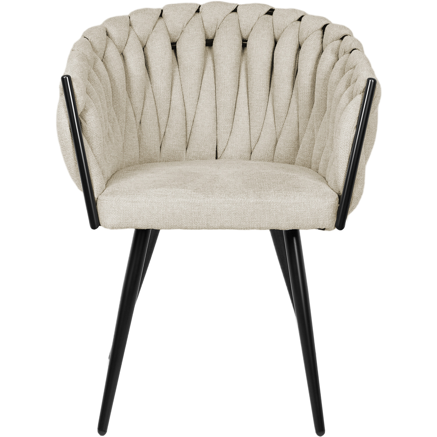 Set 2 Sillas Comedor Patron Tejido Elegante Moderno Gris