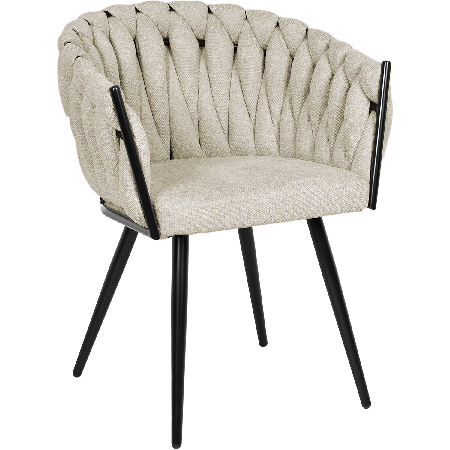 Set 2 Sillas Comedor Patron Tejido Elegante Moderno Gris
