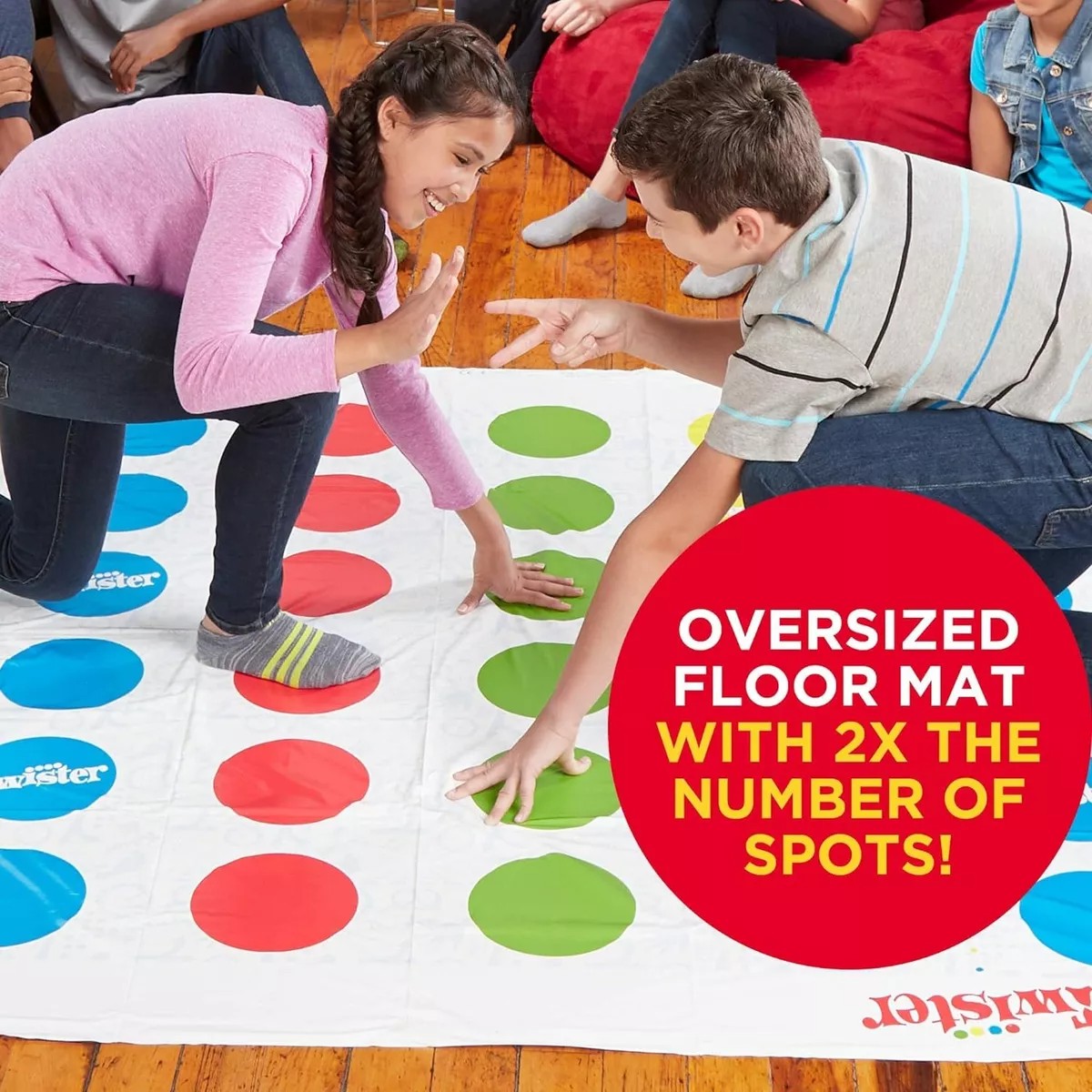 Hasbro Gaming Twister Ultimate: Alfombrilla Más Grande, 2x
