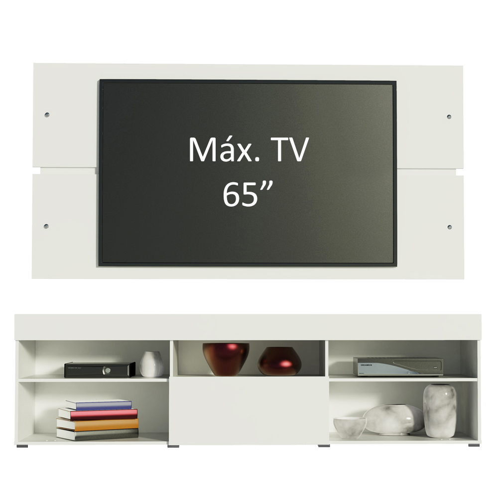 Mueble Mesa Para Tv Rack Miami Madesa Hasta 65'' BB