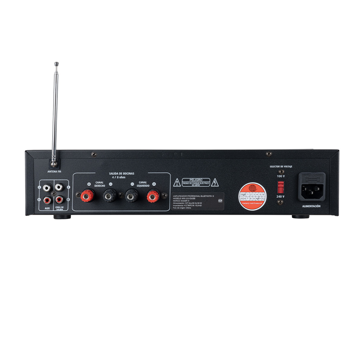 Amplificador Profesional Kaiser 800 W Pmpo, Mix-2301dusb
