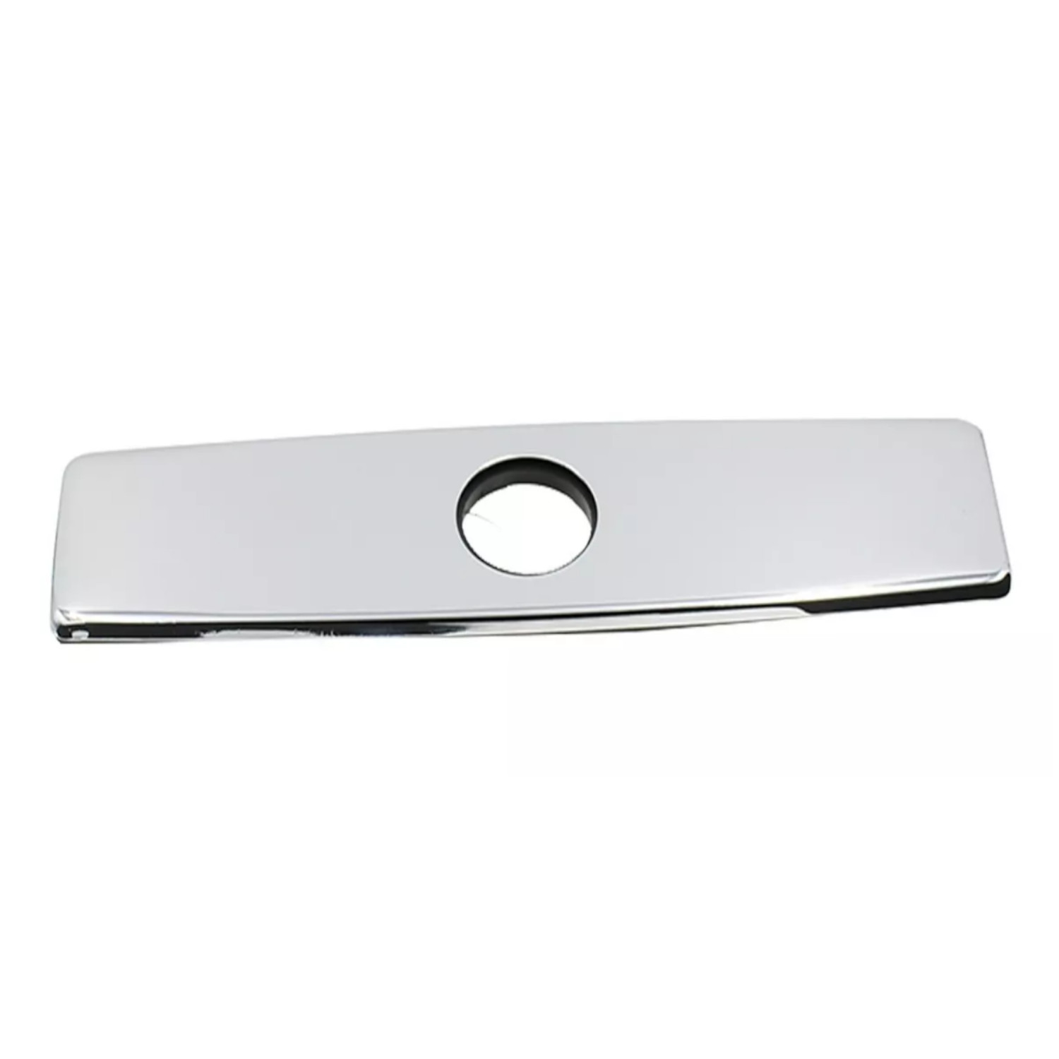 Tapa Placa Para Tarjas Y Fregaderos  Alfa Cromada Metálica Cubre Taladro