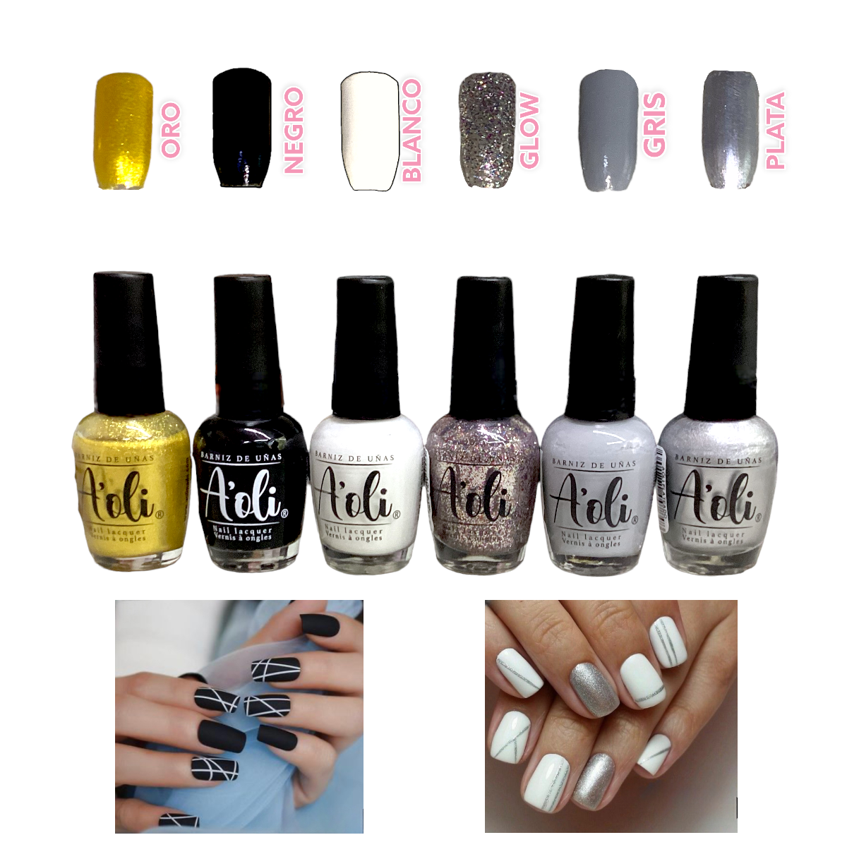 Esmaltes Kits Para Uñas 6 Colores Larga Duración Para Uñas