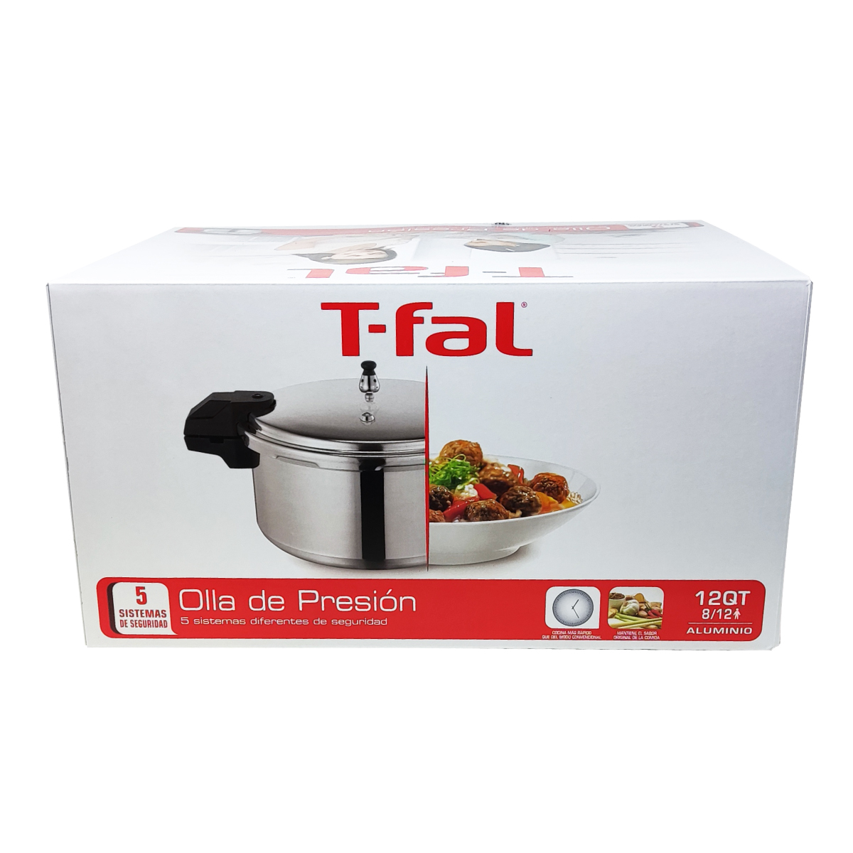 Olla De Presión Express 12 Qt (11 l) Aluminio T-fal Yl307la7