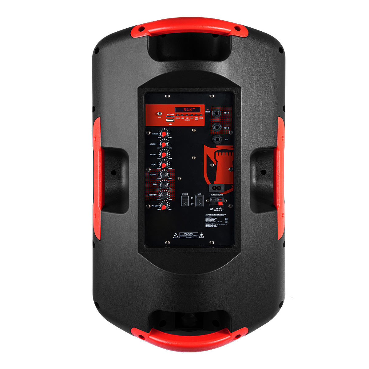 Bocina Kaiser Msa-7515mx Portátil Con Bluetooth Negra