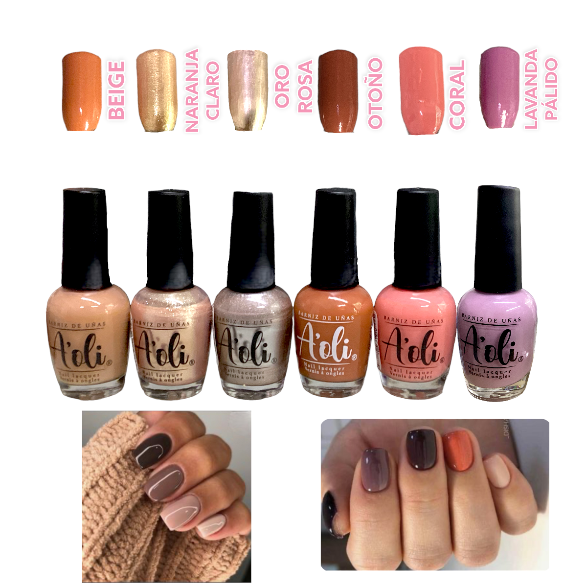Esmaltes Kits Para Uñas 6 Colores Larga Duración Para Uñas