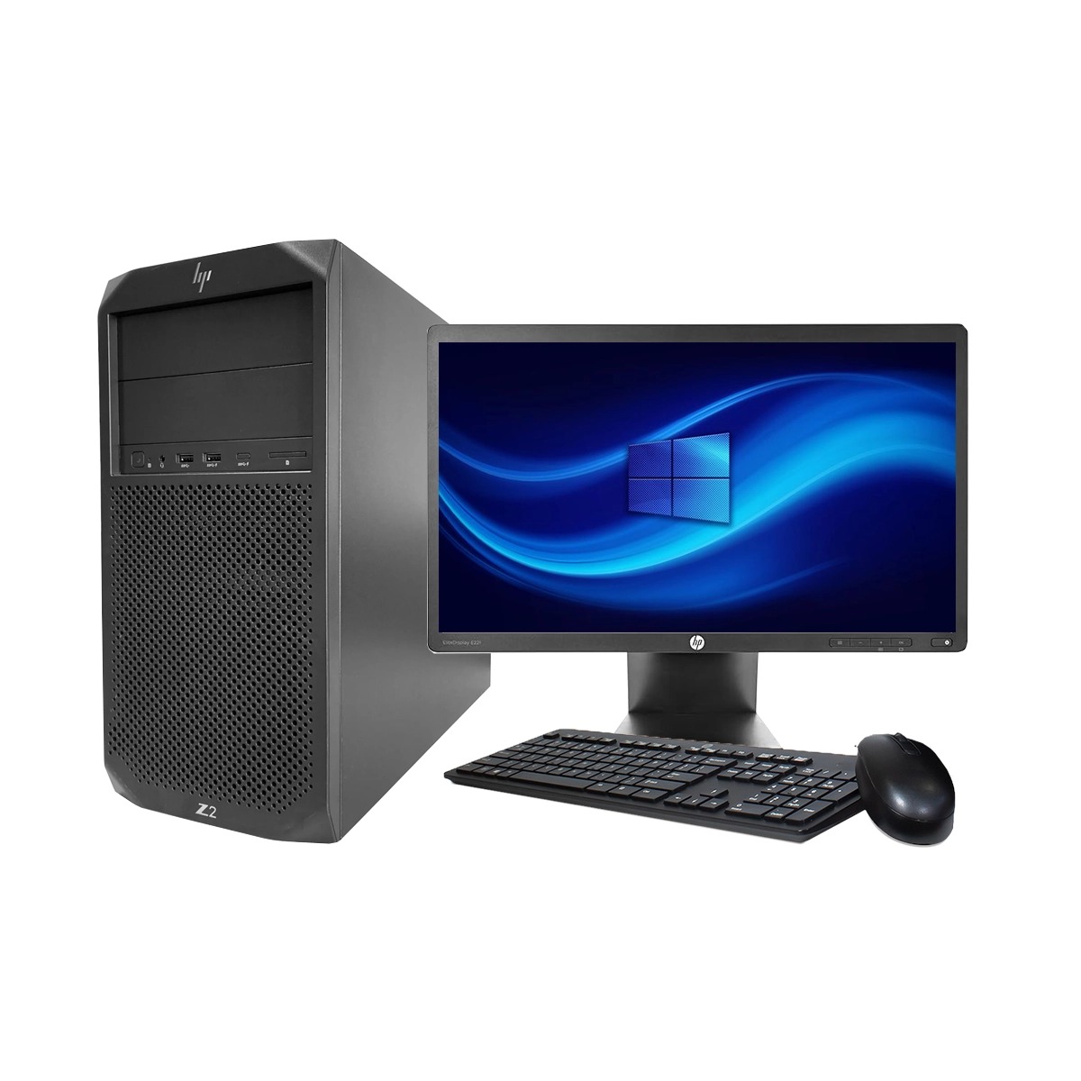 Equipo completo HP Z2 Tower G4 Intel Xeon 16Gb RAM 480Gb SSD Monitor de 22"