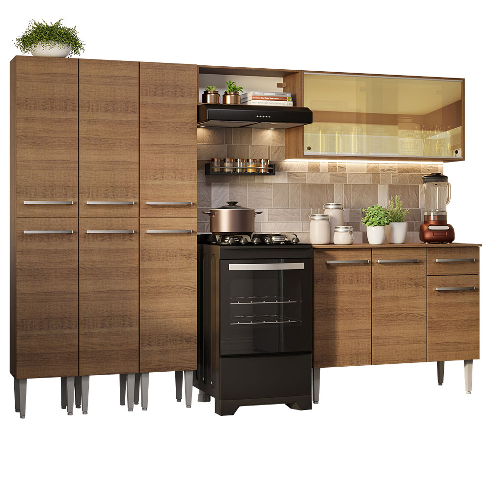Cocina Integral Completa Modular Madesa Emilly 261cm MM 05