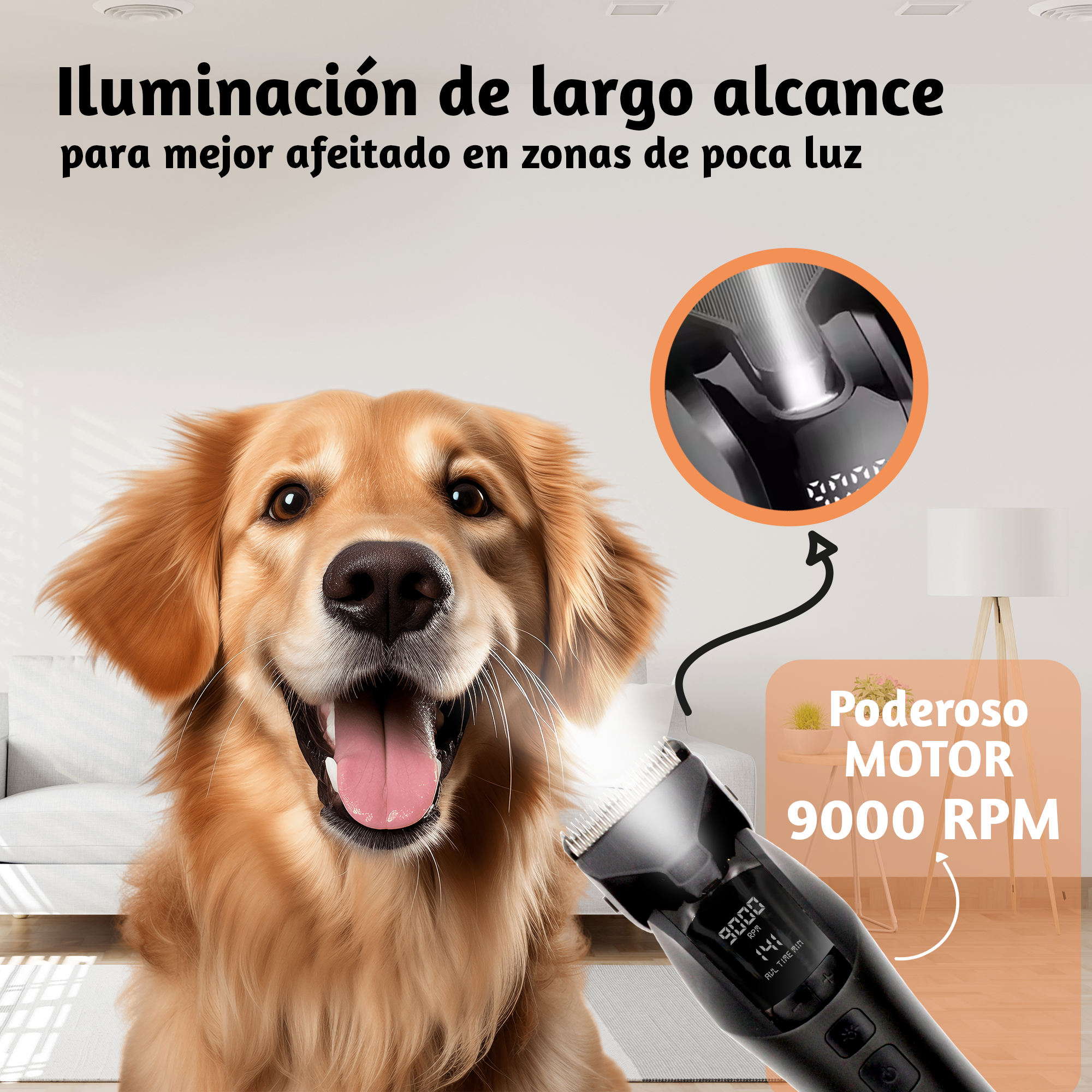 Kemei Máquina Para Cortar Pelo Perro Gato Mascota Km-1857