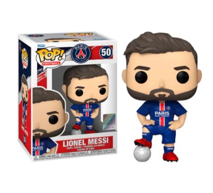 Exclusivo! Funko Pop! Football Lionel Messi Psg #50 Jersey Azul