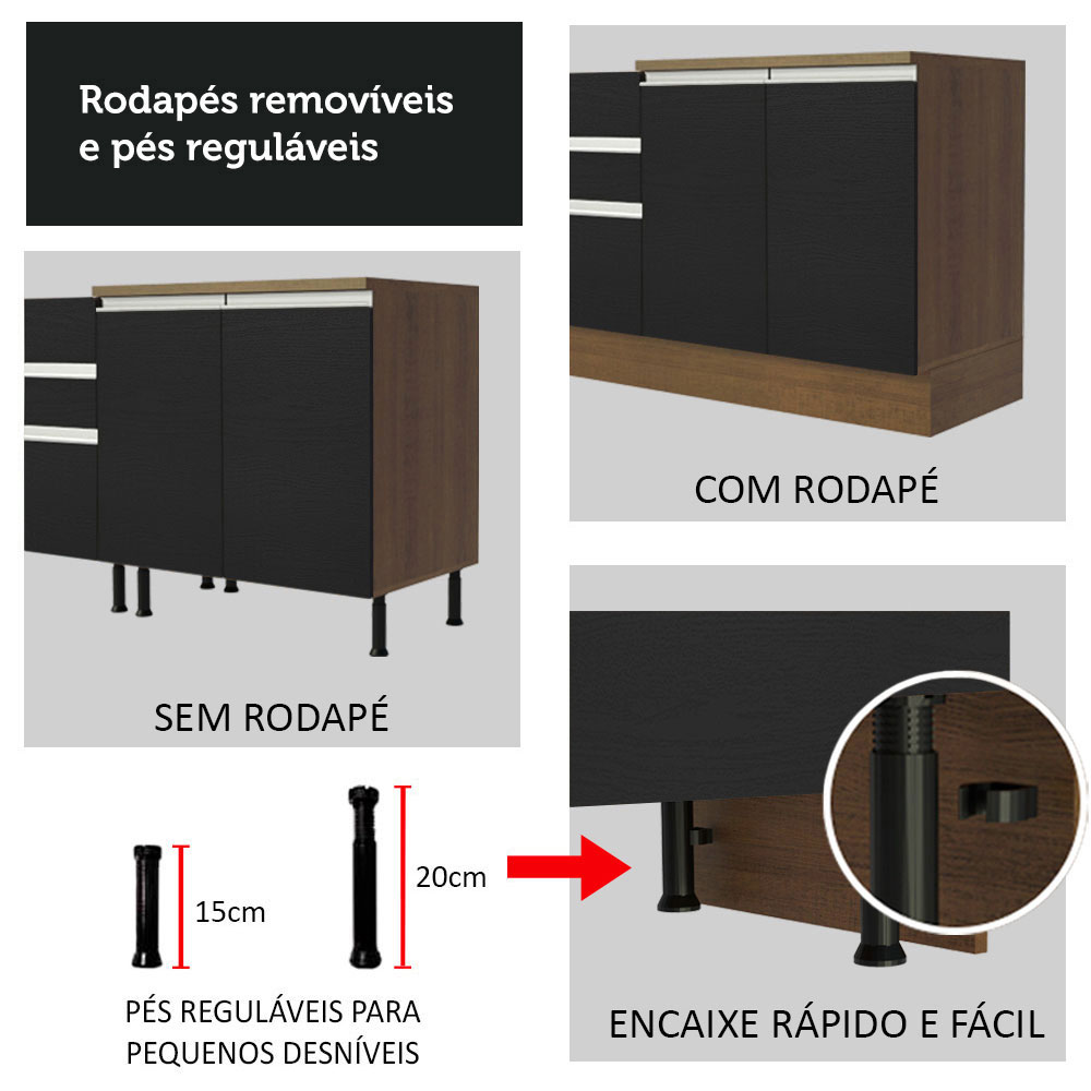 Cocina Integral Completa Modular Madesa Glamy 260cm MN