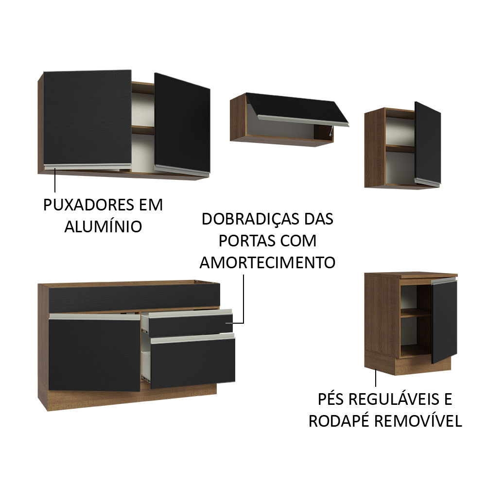 Cocina Integral Completa Modular Madesa Glamy 260cm MN