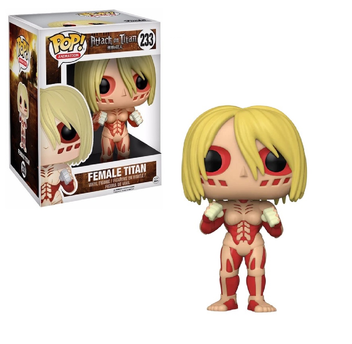 Exclusivo! Funko Pop Animation Female Attack on Titan #233 6 Inch 