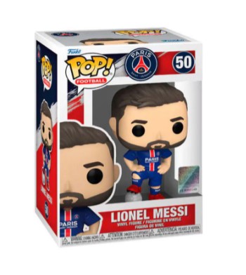 Exclusivo! Funko Pop! Football Lionel Messi Psg #50 Jersey Azul