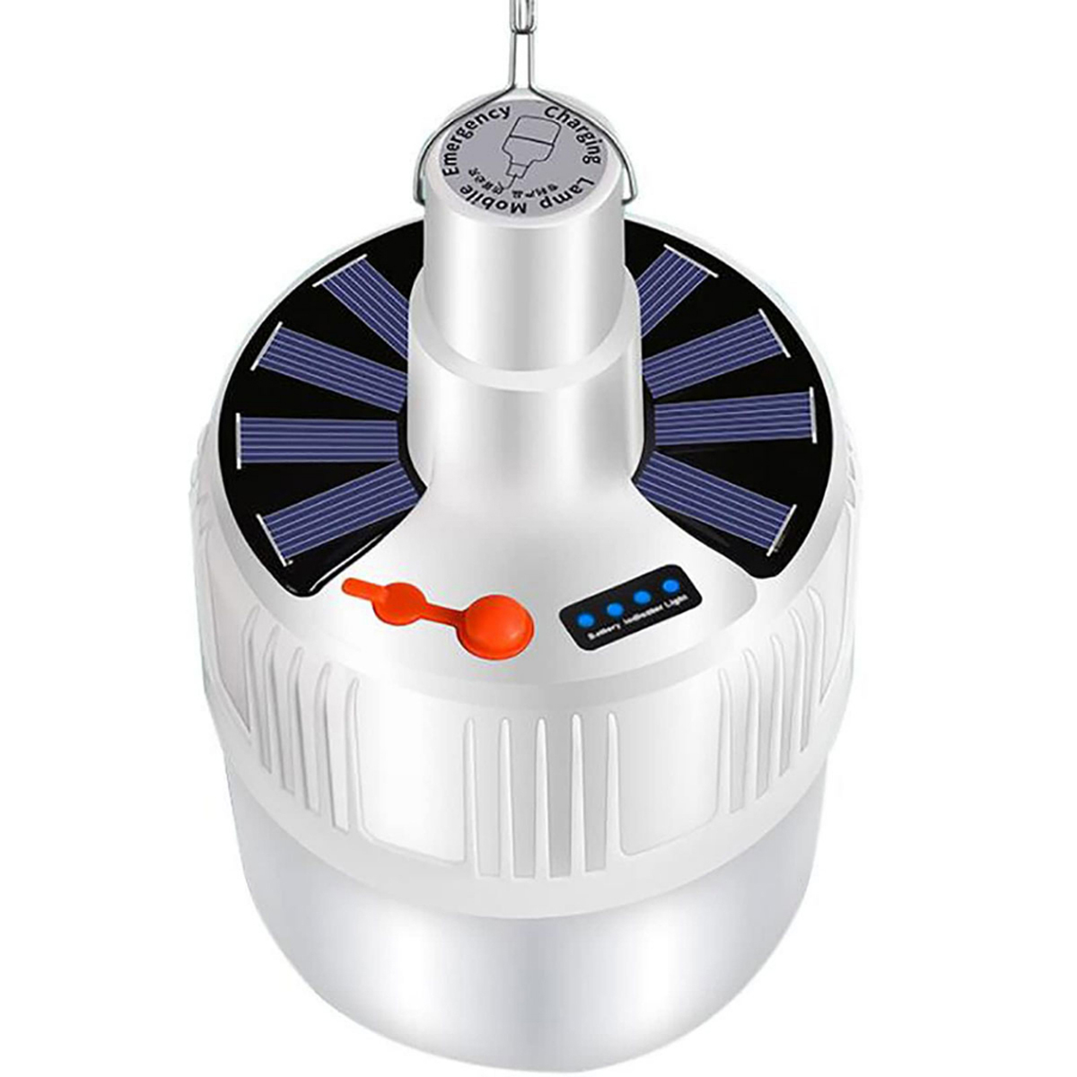 Foco Led Portatil Recargable Celda Solar 21w Megaluz Color Blanco