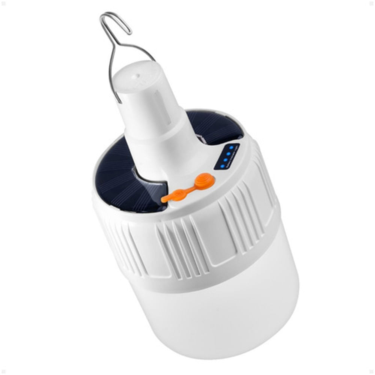 Foco Led Portatil Recargable Celda Solar 21w Megaluz Color Blanco