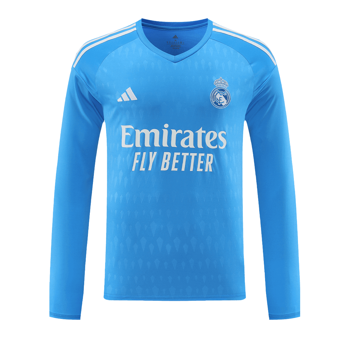 Increible! Jersey Real Madrid 2023/2024 Portero Azul Courtois 1 Talla XL