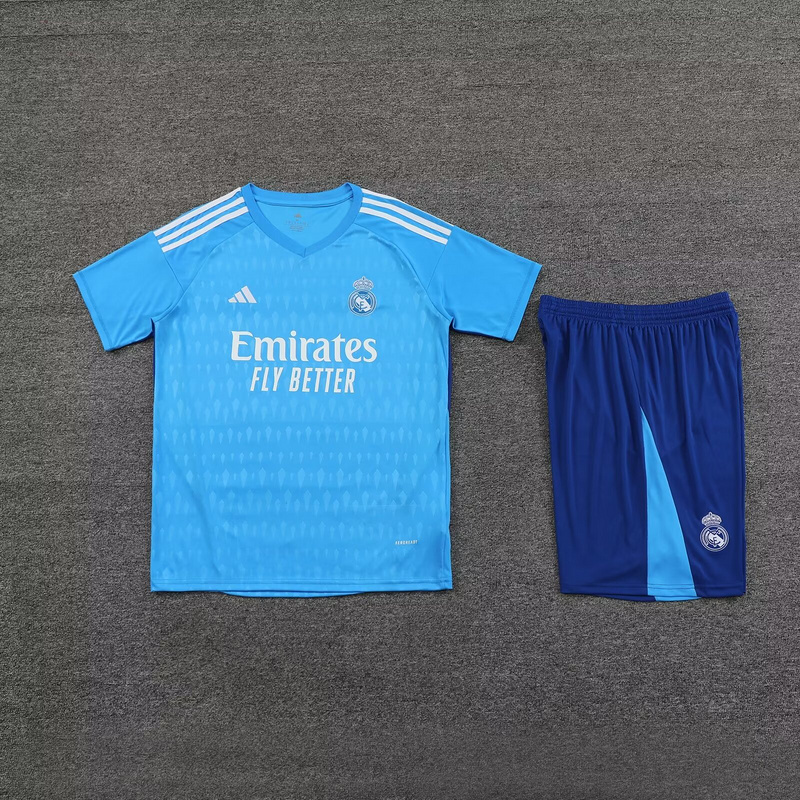Increible! Jersey Real Madrid 2023/2024 Portero Azul Courtois 1 Talla XL