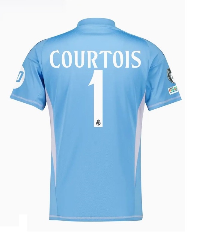 Nuevo! Jersey Real Madrid 2024/2025 Portero Azul Courtois 1 Talla M